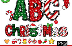 Christmas Alphabet Png Christmas Letters Numbers Clipart Santa in Christmas Alphabet Letters Png