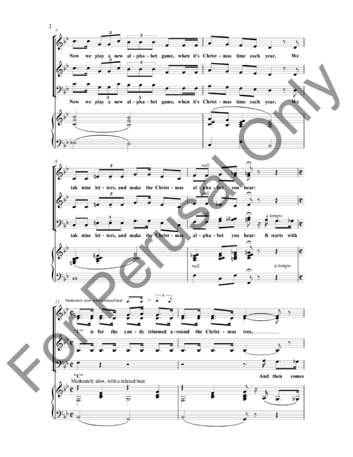 Christmas Alphabet Sheet Music