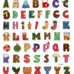 Christmas Alphabet Stickers 10Pcs   Habico With Christmas Alphabet Stickers