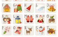 Christmas Alphabet. Stock Vector©Moonkin 60459725 inside Christmas Items Alphabet