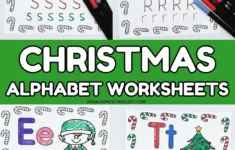 Christmas Alphabet Worksheets (26 Free Pages) intended for Christmas Alphabet Worksheet Kindergarten