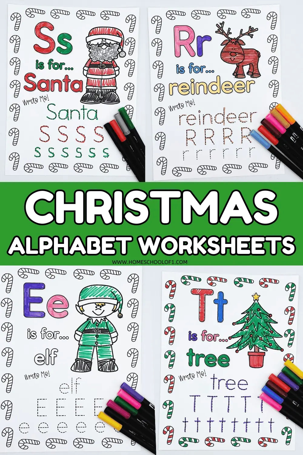 Christmas Alphabet Worksheets (26 Free Pages) intended for Christmas Alphabet Worksheet Kindergarten