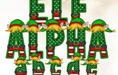 Christmas Elf Alphabet Png, Faux Embroidery Classic Stitch Patch intended for Christmas Elf Alphabet Letters