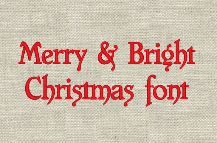 Machine Embroidery Christmas Alphabet