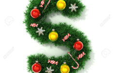 Christmas Font Letter S Stock Photo, Picture And Royalty Free regarding Christmas Alphabet Letters S