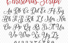 Christmas Fonts Weihnachtsschrift Monogramm Christmas Script Santa Font  Christmas Font Candy Cane Font Cursive Font Ttf Svg Png Bauernhaus  Schriftart inside Christmas Alphabet Fonts