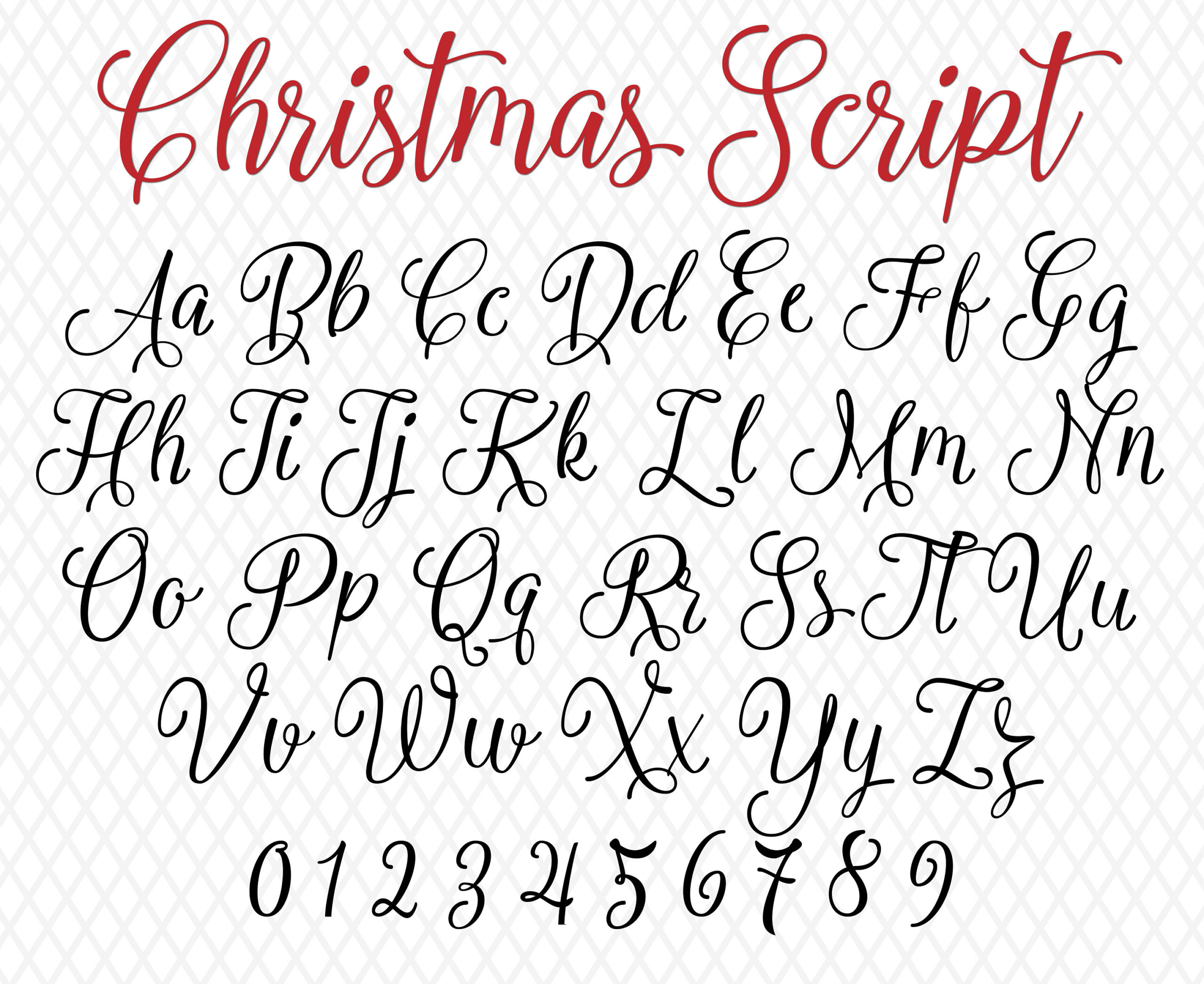 Christmas Fonts Weihnachtsschrift Monogramm Christmas Script Santa Font Christmas Font Candy Cane Font Cursive Font Ttf Svg Png Bauernhaus Schriftart inside Christmas Alphabet Fonts