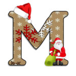 Christmas Letter M Decoration With Christmas Alphabet Letter M