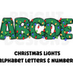 Christmas Lights Clipart Letters 300Dpi Transparent Png. 1 Set Of For Christmas Lights Alphabet Letters