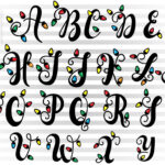 Christmas Lights Letters Svg For Christmas (380937) Intended For Christmas Lights Alphabet Letters