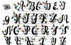 Christmas Lights Letters Svg For Christmas (380937) intended for Christmas Lights Alphabet Letters