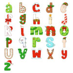 Christmas Lowercase Letters Clipart Bundle   Friendlystock For Christmas Related Alphabet