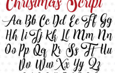 Christmas Script Christmas Font Christmas Monogram Font Christmas intended for Cute Christmas Font Alphabet