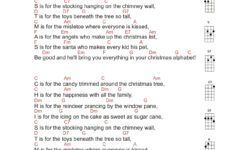Christmas Song Book in Christmas Alphabet Song Lyrics Chords