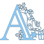 Christmas Svg Alphabet Letters (For Paper & Vinyl) Extraordinary Chaos With Regard To Free Christmas Alphabet Svg