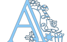 Christmas Svg Alphabet Letters (For Paper &amp; Vinyl) Extraordinary Chaos with regard to Free Christmas Alphabet Svg