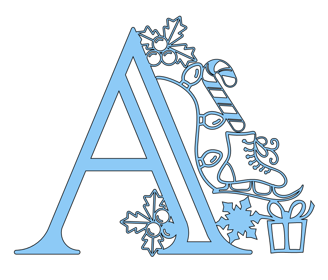 Christmas Svg Alphabet Letters (For Paper &amp;amp; Vinyl) Extraordinary Chaos with regard to Free Christmas Alphabet Svg