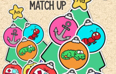 Christmas Tree Alphabet Match Up – English Created Resources with regard to Christmas Tree Alphabet Match