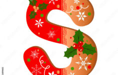 Cookie Alphabet Gingerbread, Letter S Cookie Alphabet With throughout Christmas Alphabet Letters S