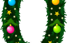 Digit 0 Design Des Weihnachten Alphabets Vektorbild intended for Christmas Alphabet Template