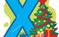 English Alphabet Letter X Christmas Stock Vector (Royalty Free inside Christmas Alphabet Letter X