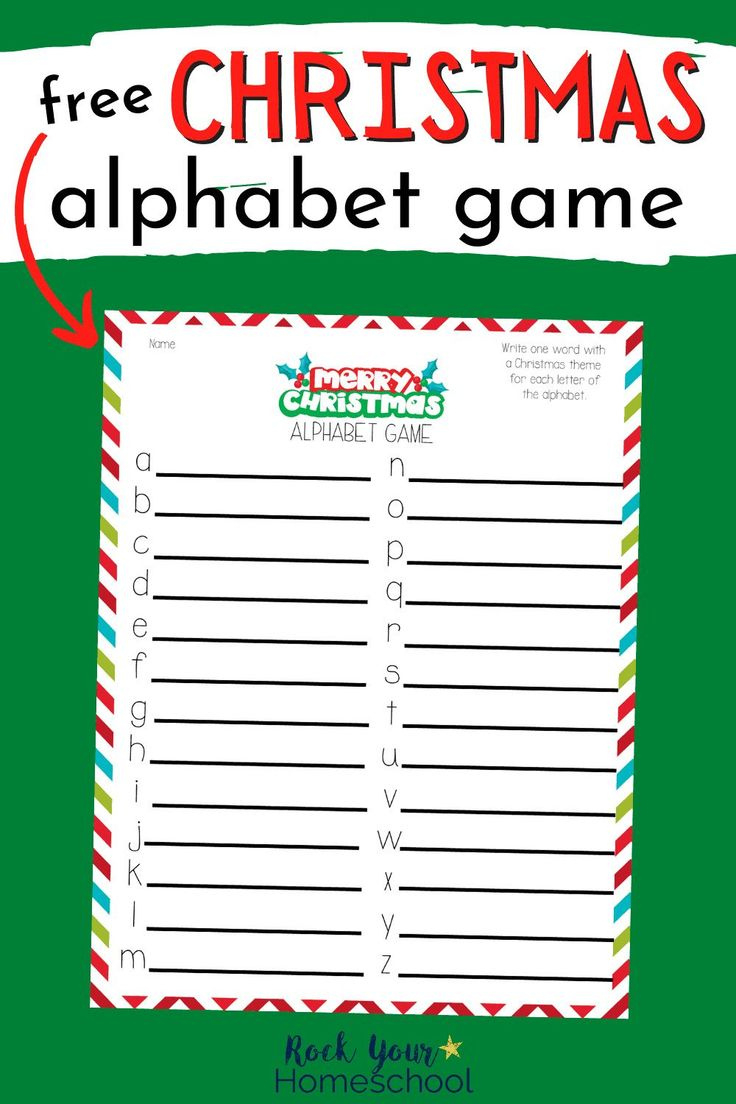 Free Christmas Alphabet Game For A Fun Holiday Activity pertaining to Free Printable Christmas Alphabet Game