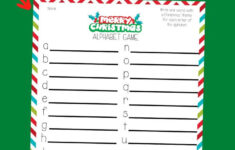 Free Christmas Alphabet Game For A Fun Holiday Activity throughout Christmas Alphabet Game Printable