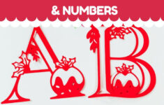 Free Christmas Pudding Svg Alphabet ⋆ Extraordinary Chaos throughout Free Christmas Alphabet Svg