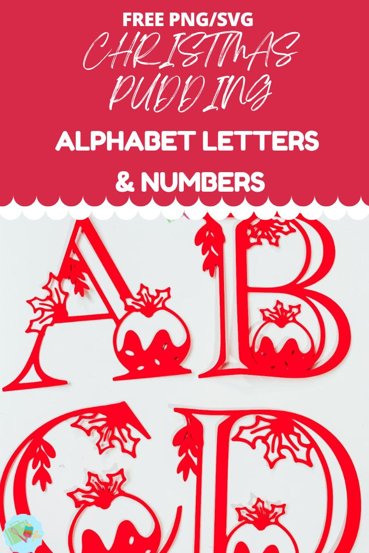 Free Christmas Pudding Svg Alphabet ⋆ Extraordinary Chaos throughout Free Christmas Alphabet Svg