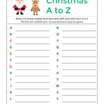 Free Printable Santa'S Christmas Word Game   Mama Likes This For Free Printable Christmas Alphabet Game