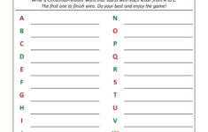 Free Printable Santa'S Christmas Word Game - Mama Likes This for Free Printable Christmas Alphabet Game