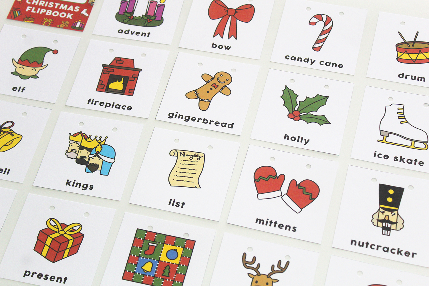 How To Make A Christmas Alphabet Flipbook With Free Printable in How Is The Christmas Alphabet Different From Ordinary Alphabet