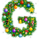 Letter G Christmas Tree Decoration Alphabet Stock Vector (Royalty For Christmas Alphabet Letter G