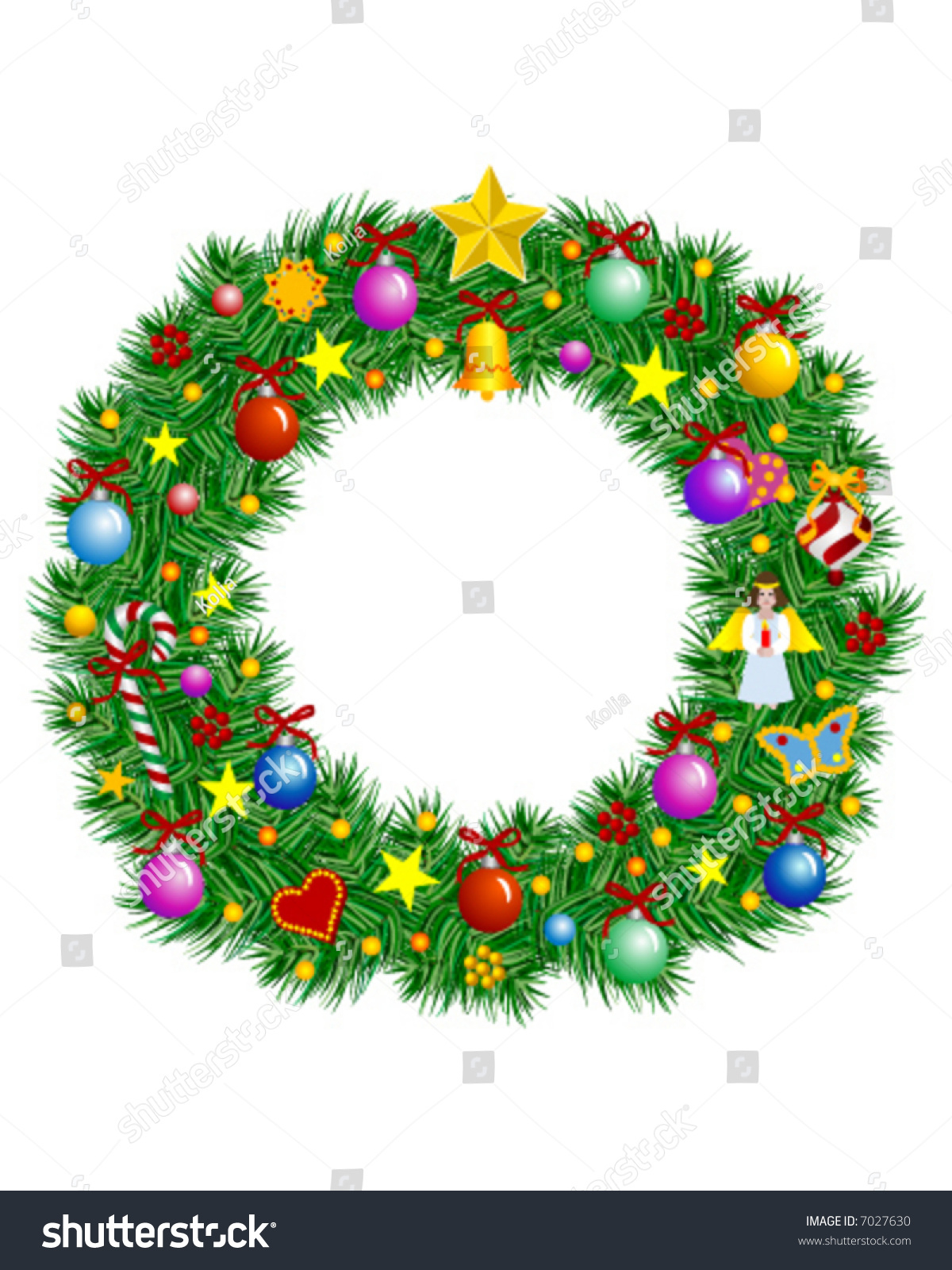 Letter O Christmas Decoration Part Full Stock Vector (Royalty Free within Christmas Alphabet Letter O