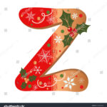 Letter Z Cookie Alphabet Vector Christmas Stock Vector (Royalty For Christmas Alphabet Letter Z