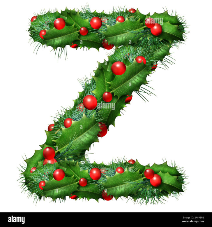 Christmas Alphabet Words Z