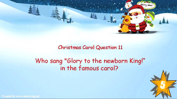 Christmas Carols in Alphabetical Order