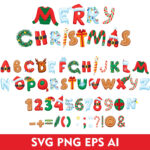 Merry Christmas Alphabet Christmas Doodle Font Merry Christmas Intended For Christmas Alphabet Fonts