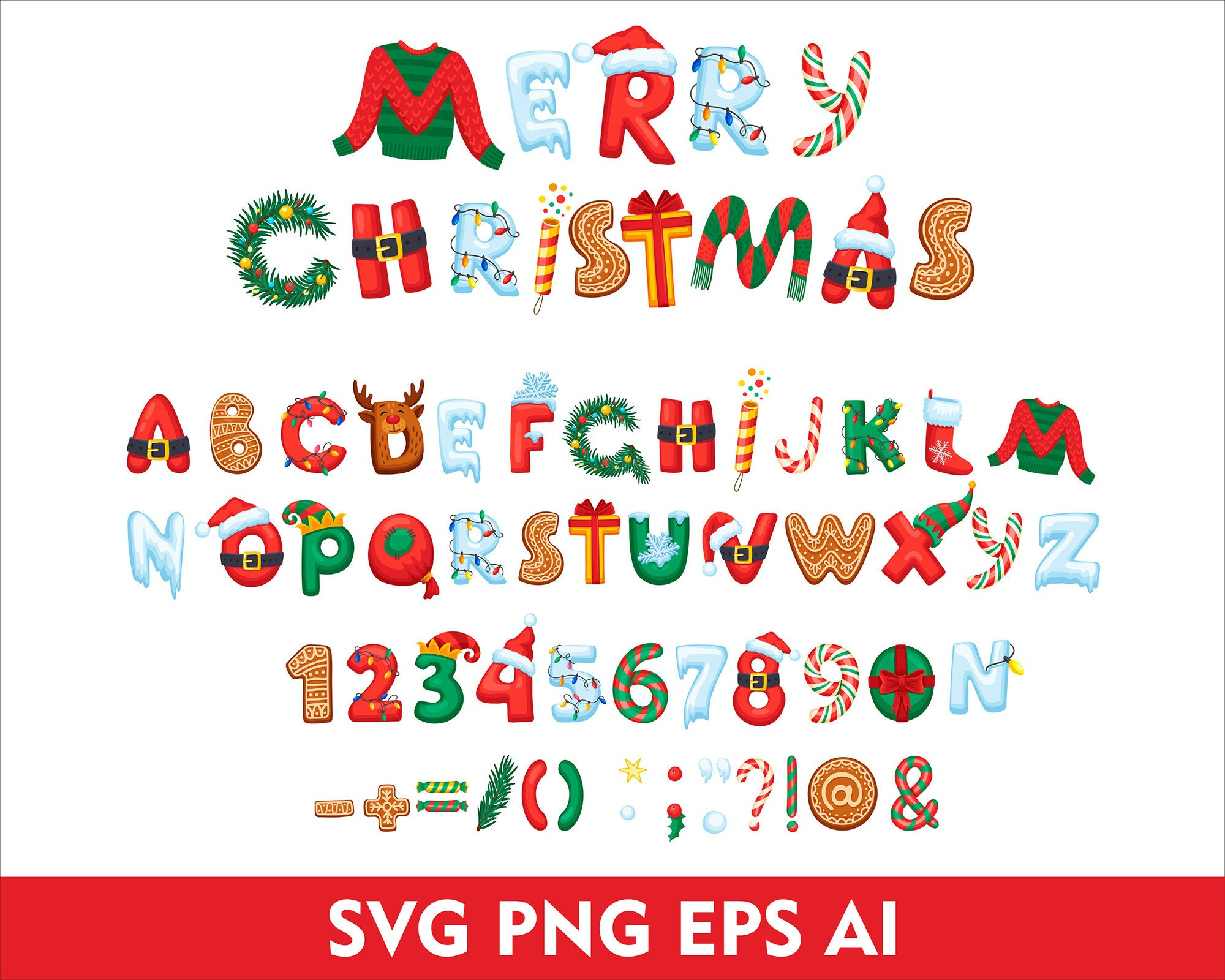 Merry Christmas Alphabet Christmas Doodle Font Merry Christmas intended for Christmas Alphabet Fonts