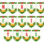 Merry Christmas Lettering   15 Free Pdf Printables | Printablee For Free Christmas Alphabet Letters Printable Free Pdf