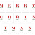 Merry Christmas Lettering   15 Free Pdf Printables | Printablee Regarding Merry Christmas Alphabet Printable