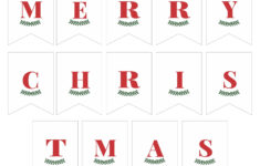 Merry Christmas Lettering - 15 Free Pdf Printables | Printablee regarding Merry Christmas Alphabet Printable