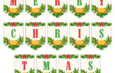 Merry Christmas Lettering - 15 Free Pdf Printables | Printablee within Merry Christmas Alphabet Printable