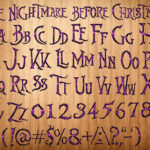 Nightmare Before Christmas Font Png, Nightmare Before Christmas Alphabet  Letters, Digital Nightmare Before Christmas Cricut Cut Files Png Pertaining To Nightmare Before Christmas Font Alphabet