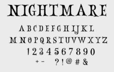 Nightmare Before Christmas Font Svg, Halloween Font Svg, Dxf intended for Nightmare Before Christmas Font Alphabet
