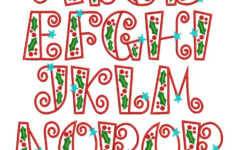 Pin Page for Cute Christmas Font Alphabet