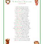 Pin Page Regarding The Christmas Alphabet Song Lyrics