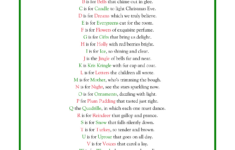 Pin Page with The Christmas Alphabet Lyrics