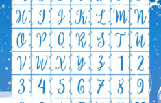 Set Of 42 Christmas Number And Letter Stencils For Painting On throughout Christmas Alphabet Stencils