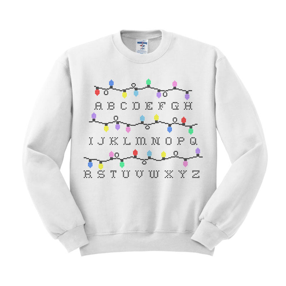 Stranger Things Lights Hotsell Sweater for Stranger Things Alphabet Christmas Sweater